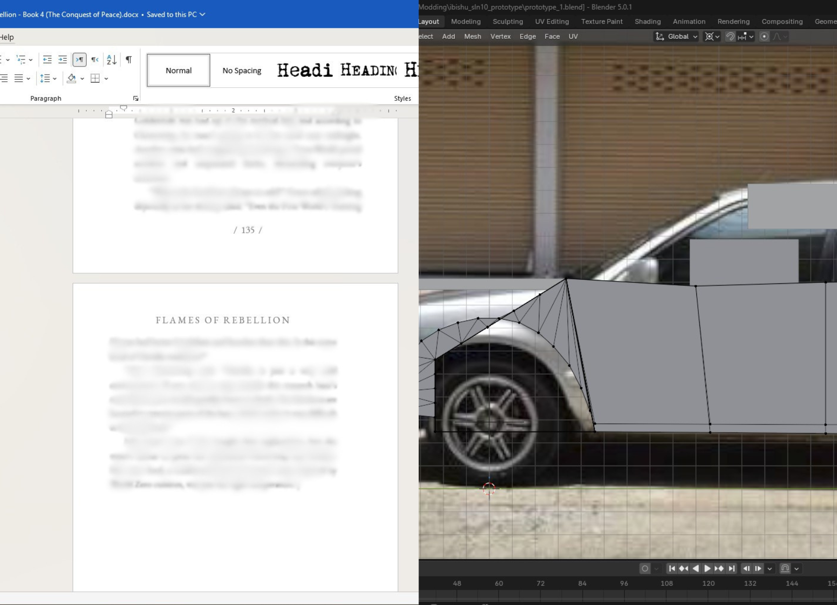 Wednesday Update: New 3D Modeling Project & Flames of Rebellion Progress